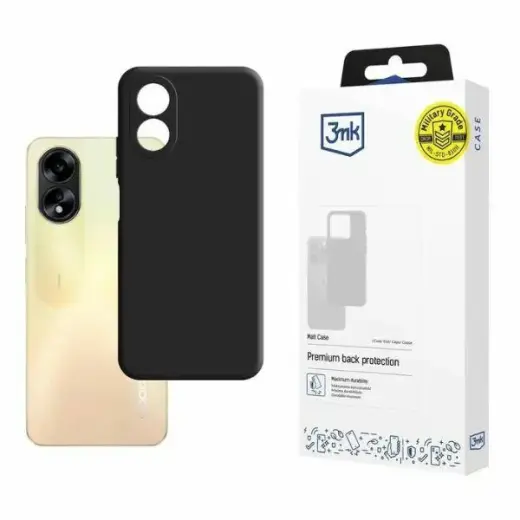 3MK Matt Case Oppo A38 black