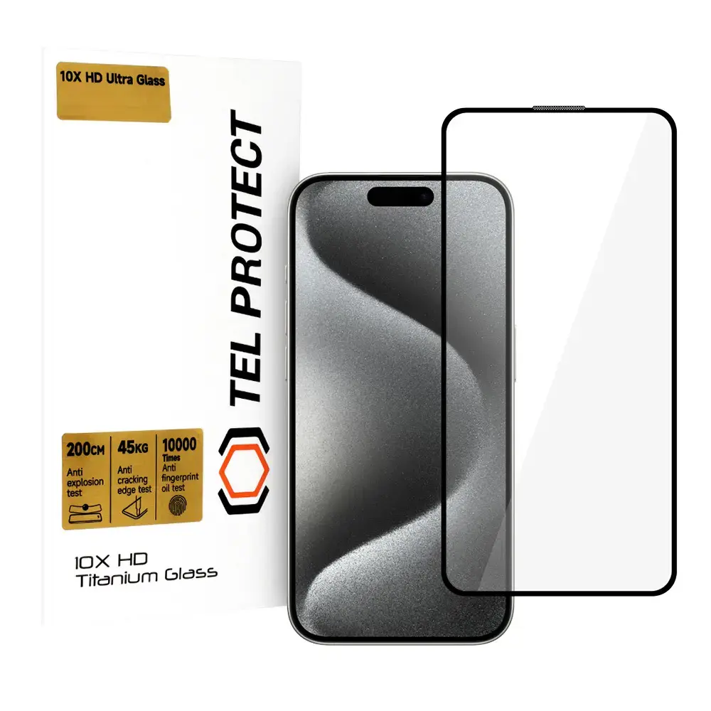 Tempered glass Tel Protect 10X HD Titanium for Iphone 16 Pro Max (envelope)