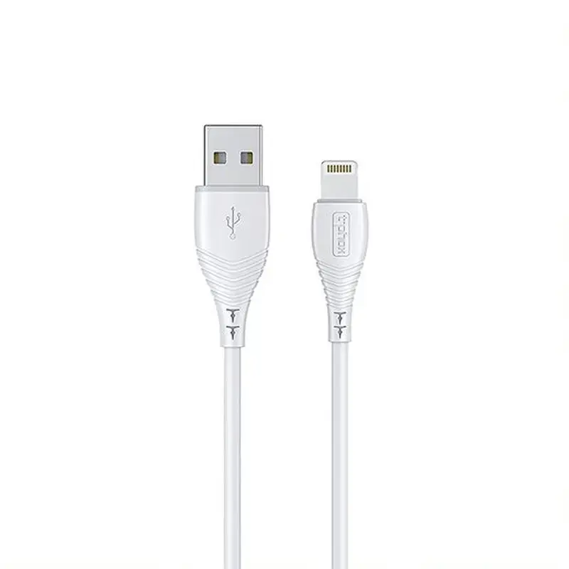 T-phox Nature datu pārraides un uzlādes vads | USB-A uz Lightning | 15W | 1.2m | balts