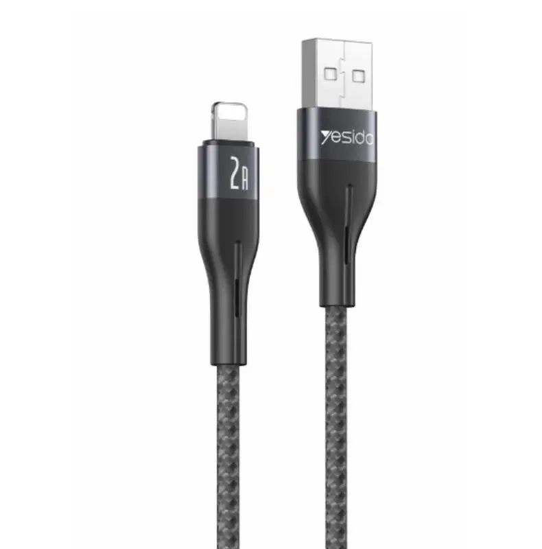 YESIDO CABLE CA121 18W USB/LIGHTNING  1M 2A BLACK