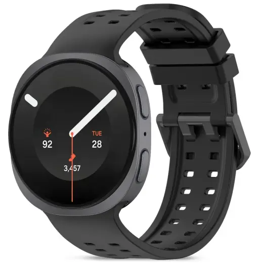 Tech-Protect Silicone Air išmaniojo laikrodžio dėklas Samsung Galaxy Watch 8/9/Classic (40/44/46 mm) | juodas