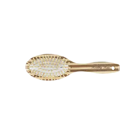Olivia Garden Healthy Hair - Eco-Friendly Bamboo Brush - Ionic Massage Oval Large - HH-3