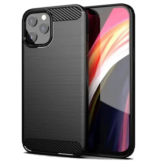 Carbon phone case for iPhone 13 Pro black