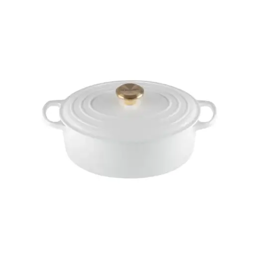 Čuguna katls ovāls 27cm / 4,1L balts