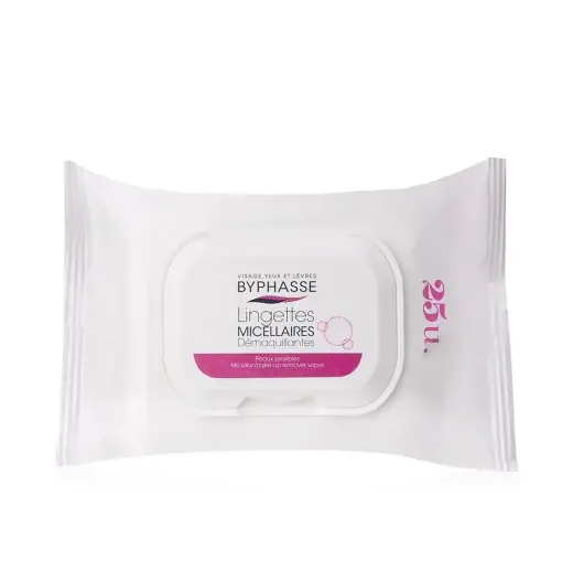 Byphasse, Byphasse, Micellar Water, Cleansing Wipes, For Face, 25 pcs