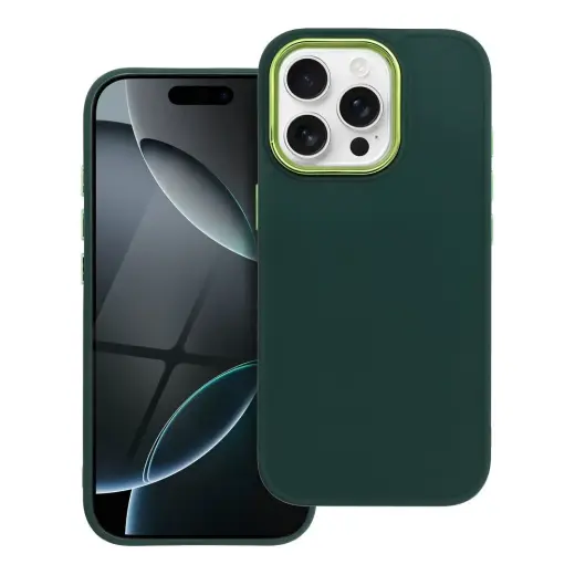 FRAME telefono dėklas iPhone 16 Pro žalias