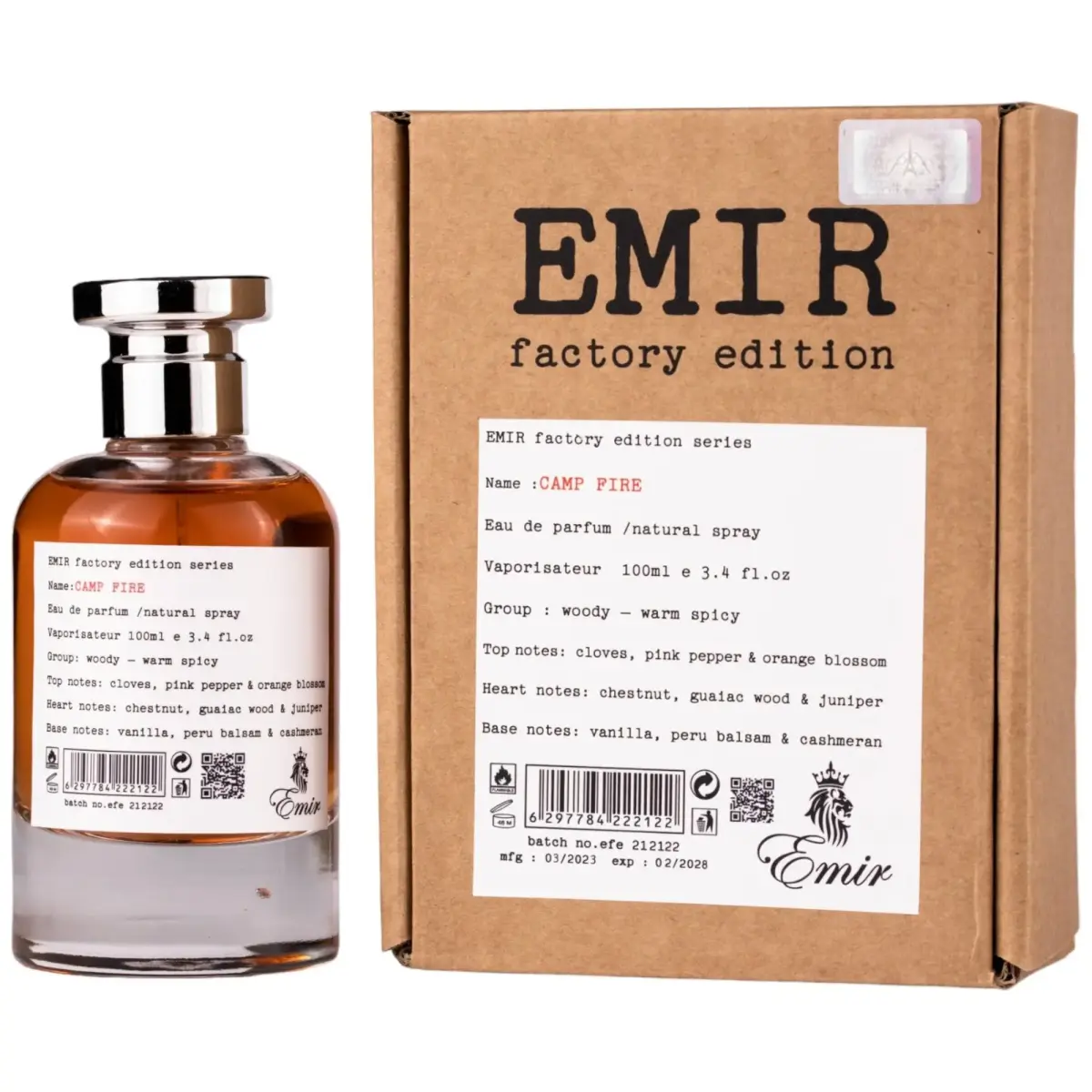 Paris Corner EMIR Camp Fire Factory Edition EDP - 100ml