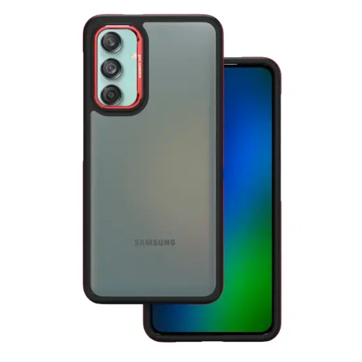 Crystal Black case for Samsung Galaxy M55 5G red