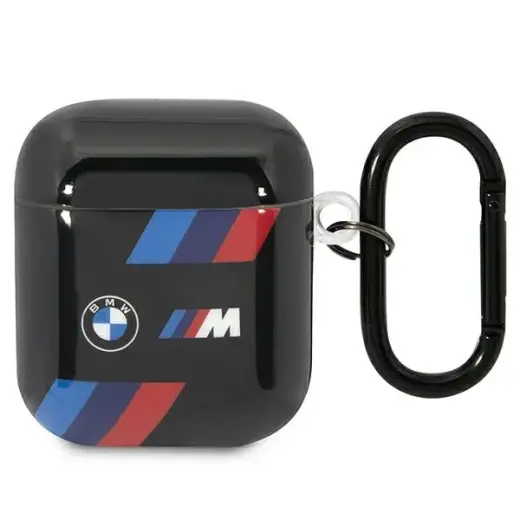 BMW BMA222SOTK AirPods 1|2 cover czarny|black Tricolor Stripes