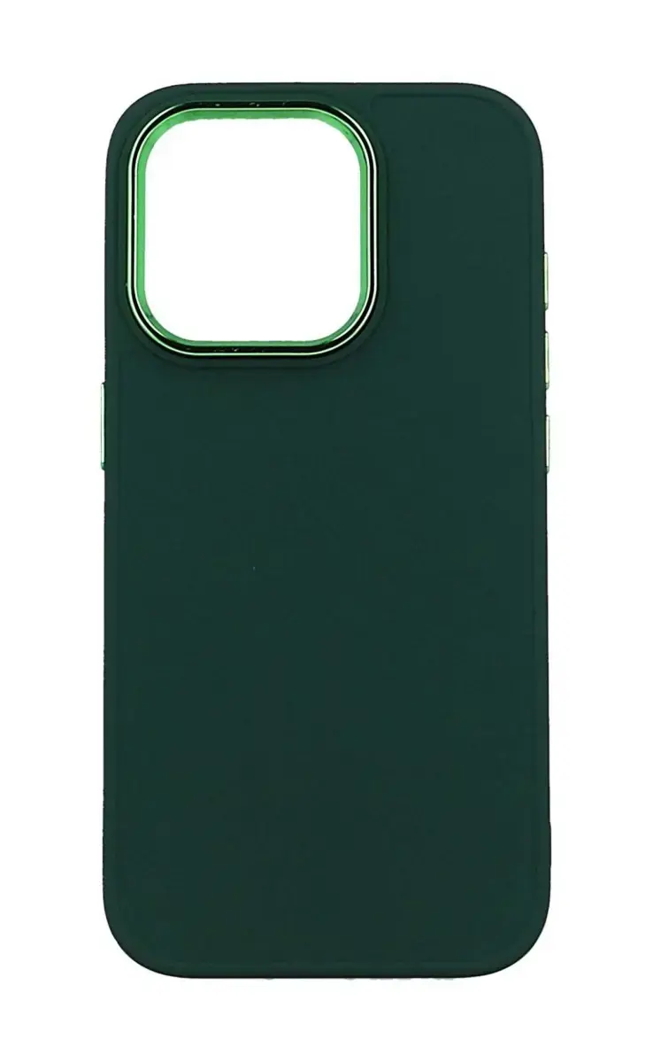 Fusion Frame silikona aizsargapvalks  Apple iPhone 15 zaļš