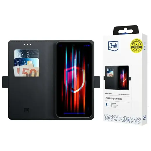 3MK Wallet Case for Xiaomi 15 black