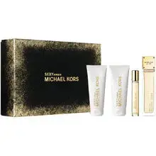 Sexy Amber Dárková sada EDP 100 ml, sprchový gel 100 ml, tělové mléko 100 ml a miniaturka EDP 10 ml