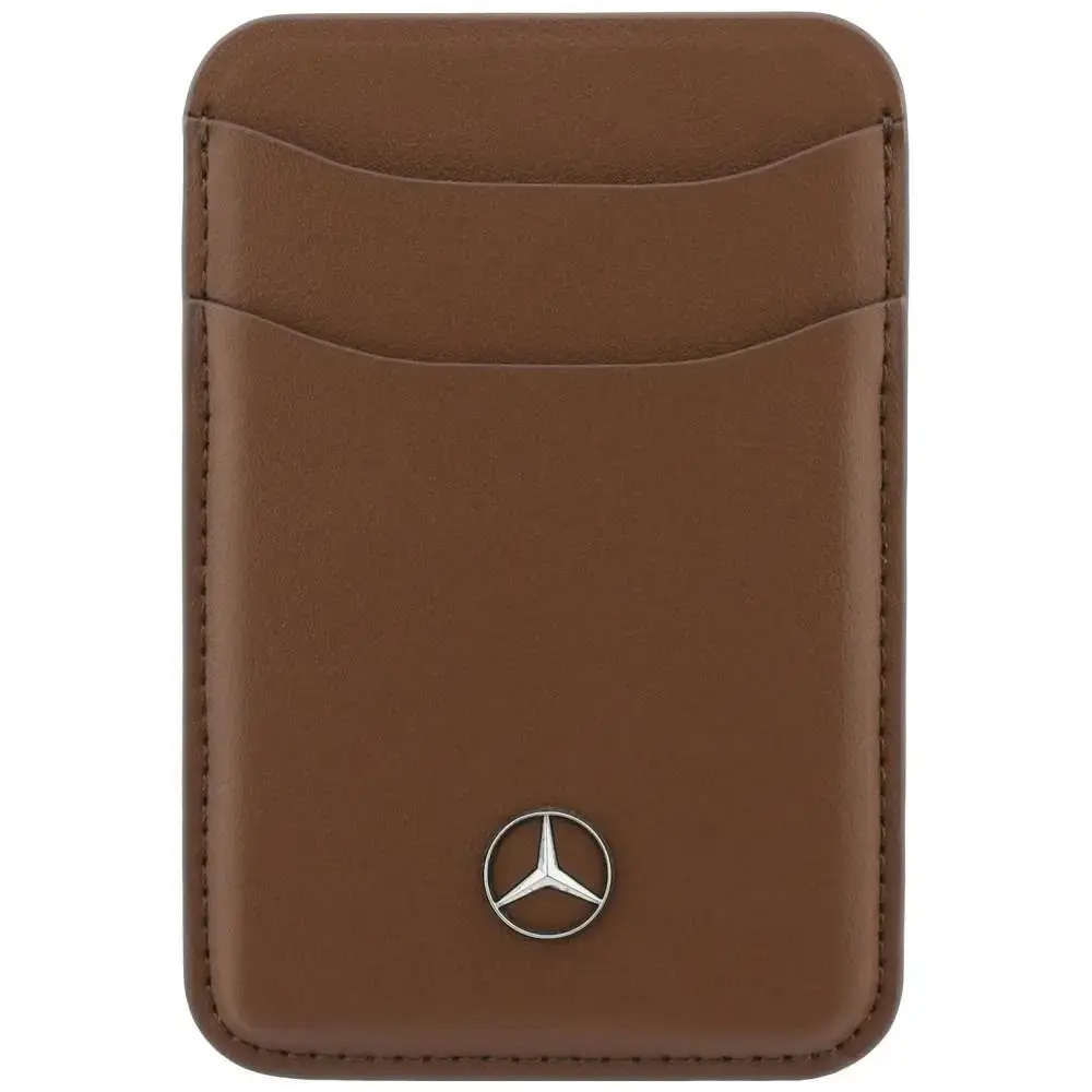 Magnetic Card Wallet Mercedes Leather camel