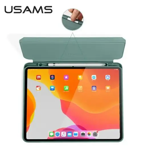 USAMS Etui Winto iPad Air 10.9" 2020 ciemny zielony|dark green IP109YT04 (US-BH654) Smart Cover