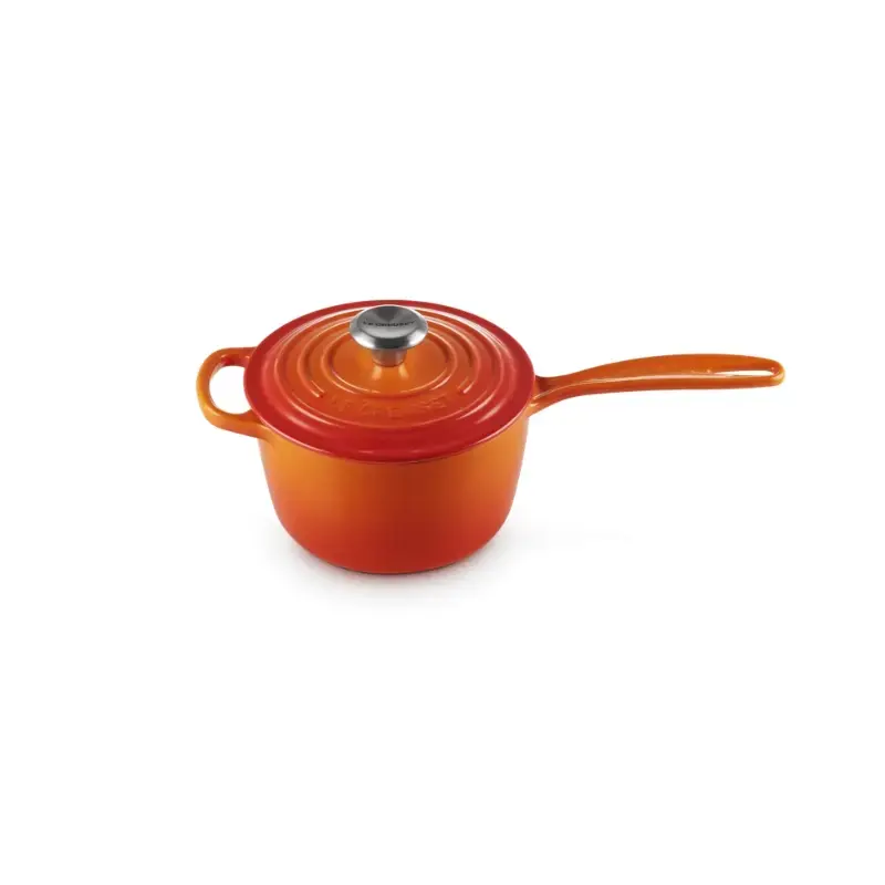 Čuguna mērces katliņš Ø16cm / 1,5L oranžs