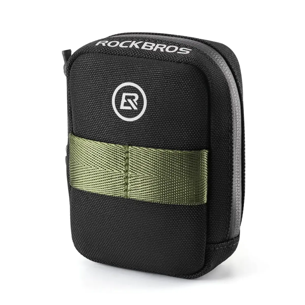 Rockbros Mini Saddle Bag with CO2 Cartridge Holder - Black|Green