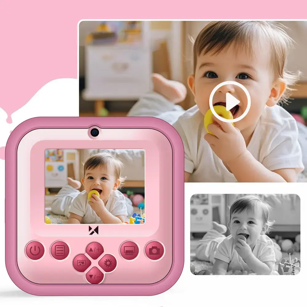 Wozinsky WDT-03 thermal printer camera for children - pink