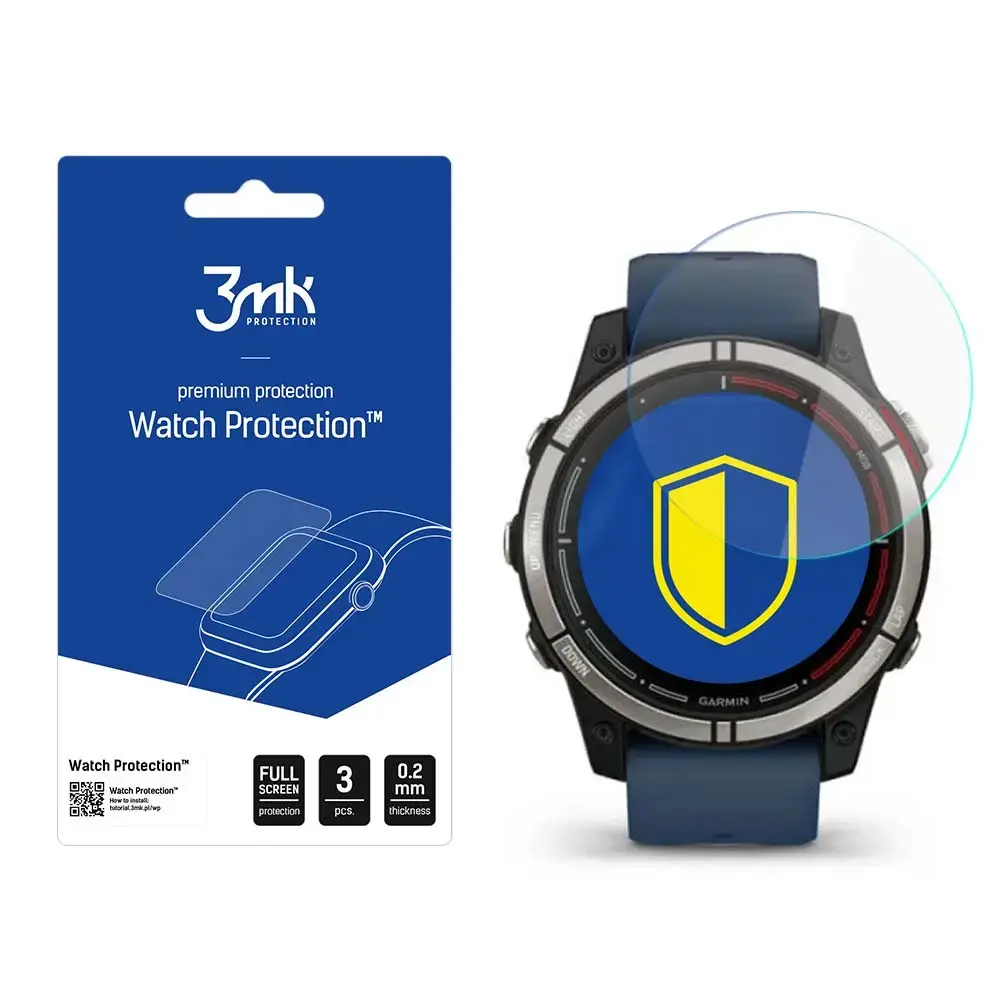 Garmin Quatix 7 - 3mk Watch Protection™ v. FlexibleGlass Lite screen protector