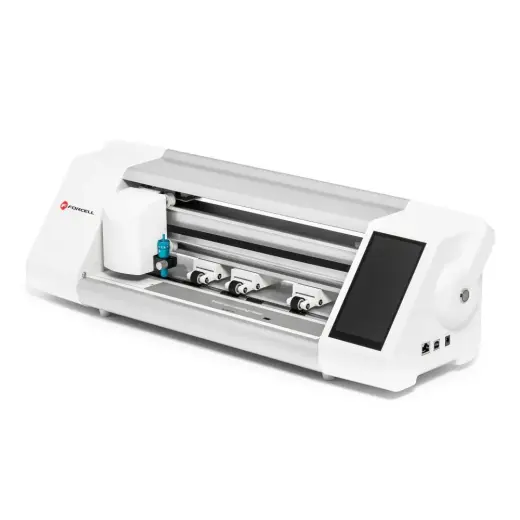 Intelligent film cutting machine Forcell with positioning tool white