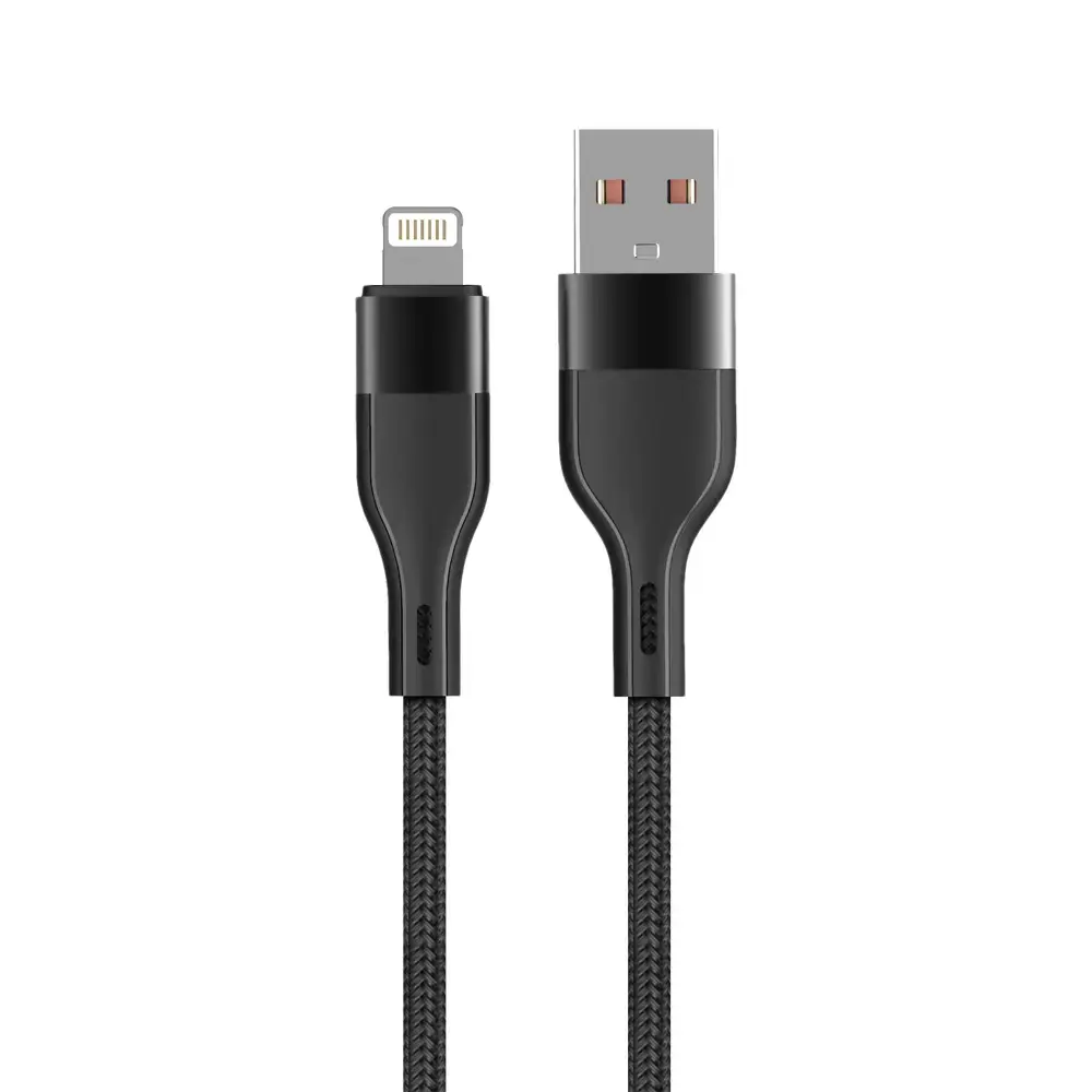Maxlife MXUC-07 datu pārraides un uzlādes vads | USB-A uz Lightning | 12W | 1m | melns