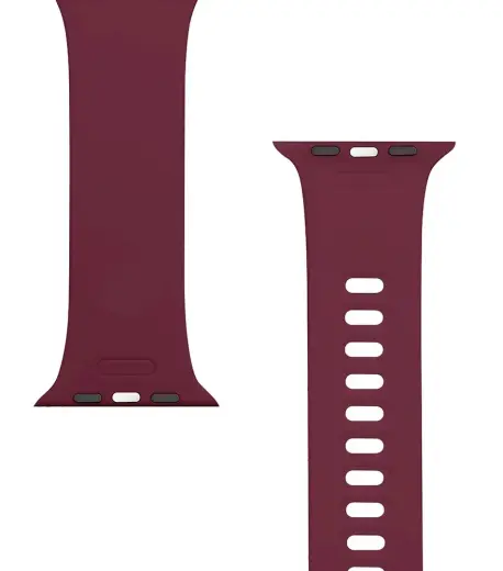 Tactical 798 Silicone Band with Buckle for Apple Watch 1|2|3|4|5|6|7|SE 42|44|45mm Wine Red