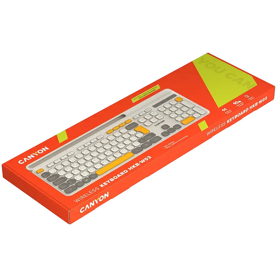 CANYON keyboard HKB-W03 EN AAA Wireless Beige