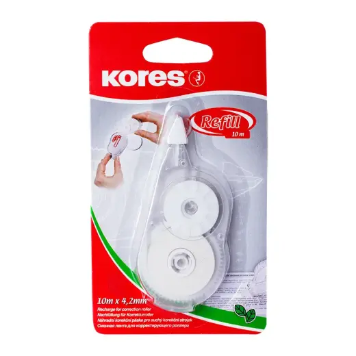 Korekcijas rollera maināmā kasete KORES REFILL 4.2mm x 10m