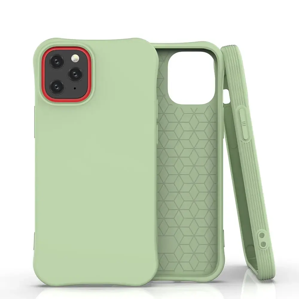 Fusion Solaster Back Case Silikona Aizsargapvalks Apple iPhone 12 Mini Zaļš