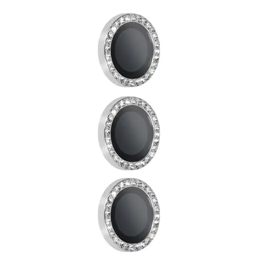 Tempered Glass HARD DIAMOND for camera (LENS) for Samsung Galaxy S26 Plus silver (lens 3 pieces)