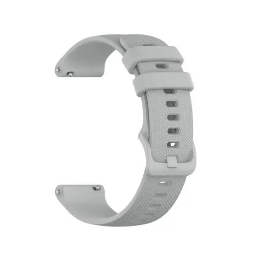 Universal silicone loop 22mm design 1 grey
