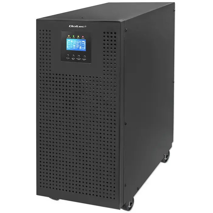 Qoltec 3-phase UPS | 20kVA | 20kW | LCD | EPO | USB | Power factor 1.0