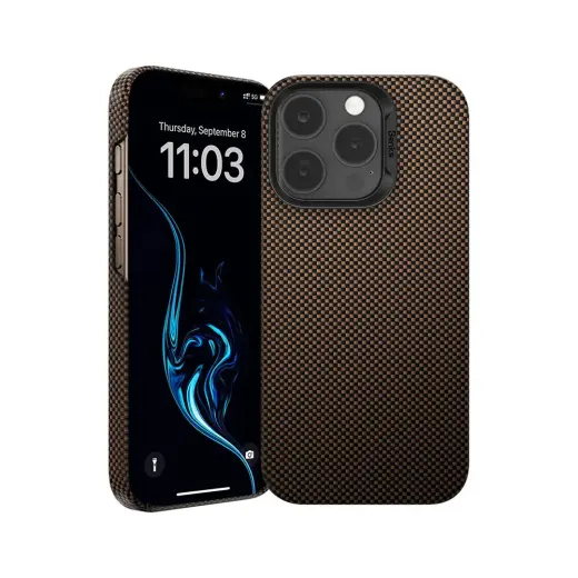 Benks Magnetic Armor Tint Kevlar 1000D (S066) for Iphone 16 Pro Max gold