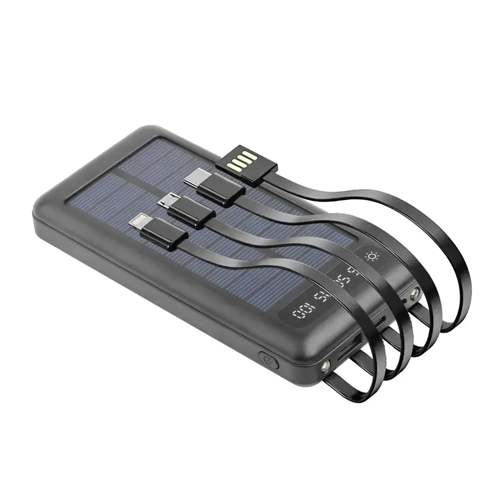Setty solar SLR-100 väline akupank (powerbank) | 10 000 mAh | must