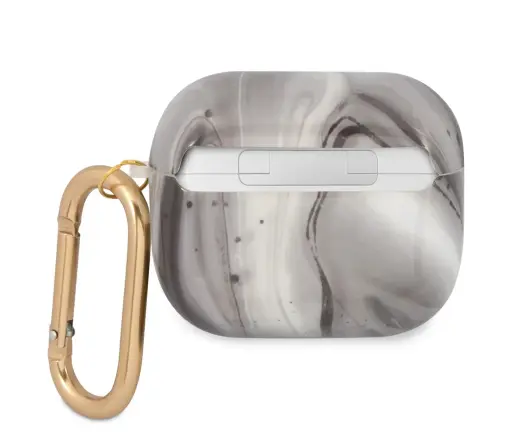 GUA3UNMK Guess TPU Shiny Marble Case for Airpods 3 Black