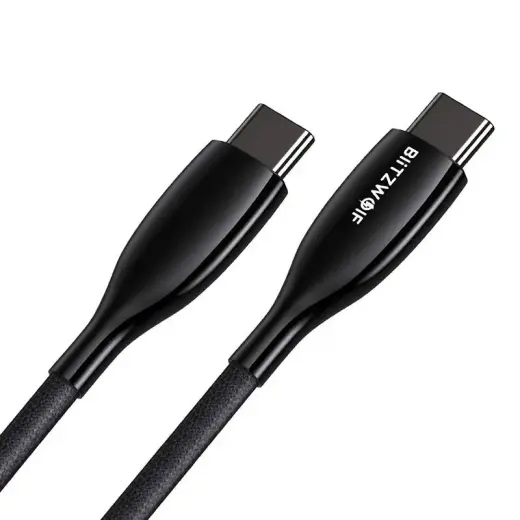 USB-C to USB-C cable BlitzWolf BW-TC24, 100W, 5A, 1.8m (black)