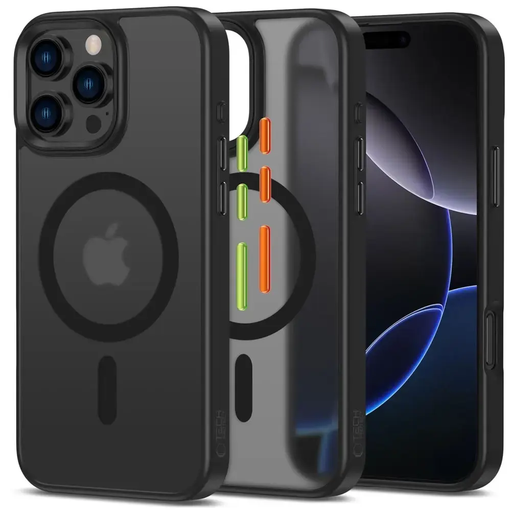 TECH-PROTECT MAGMAT XT 3-SET MAGSAFE IPHONE 16 PRO MATTE BLACK