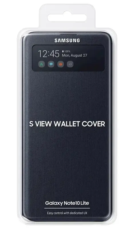 EF-EN770PBE Samsung S-View Case for Galaxy Note 10 Lite Black