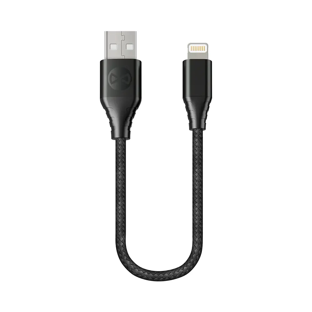 Forever Core провод для передачи данных и зарядки | MFI | USB-A на Lightning | 12W | 0.2m | черный