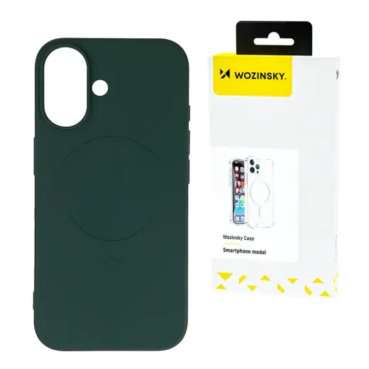 Wozinsky Liquid Silicone maciņš ar MagSafe atbalstu telefonam Samsung Galaxy S24 FE (S721) zaļš