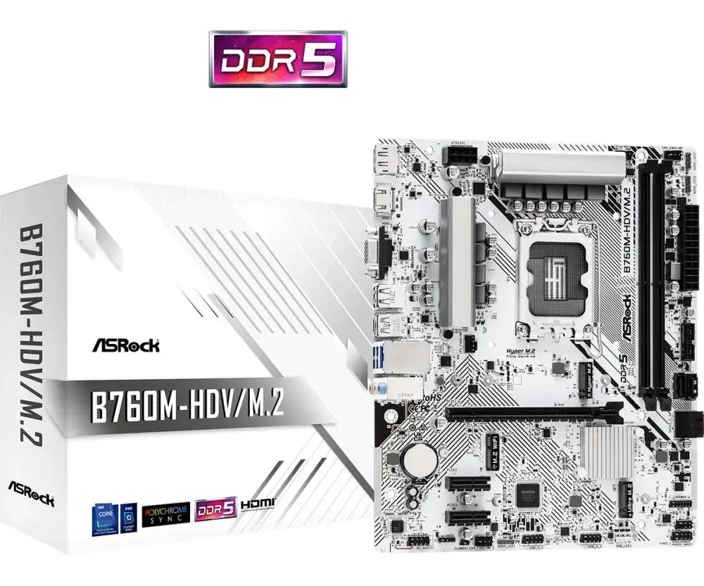 ASRock B760M-H|M.2 - motherboard - micro ATX - LGA1700 Socket - B760