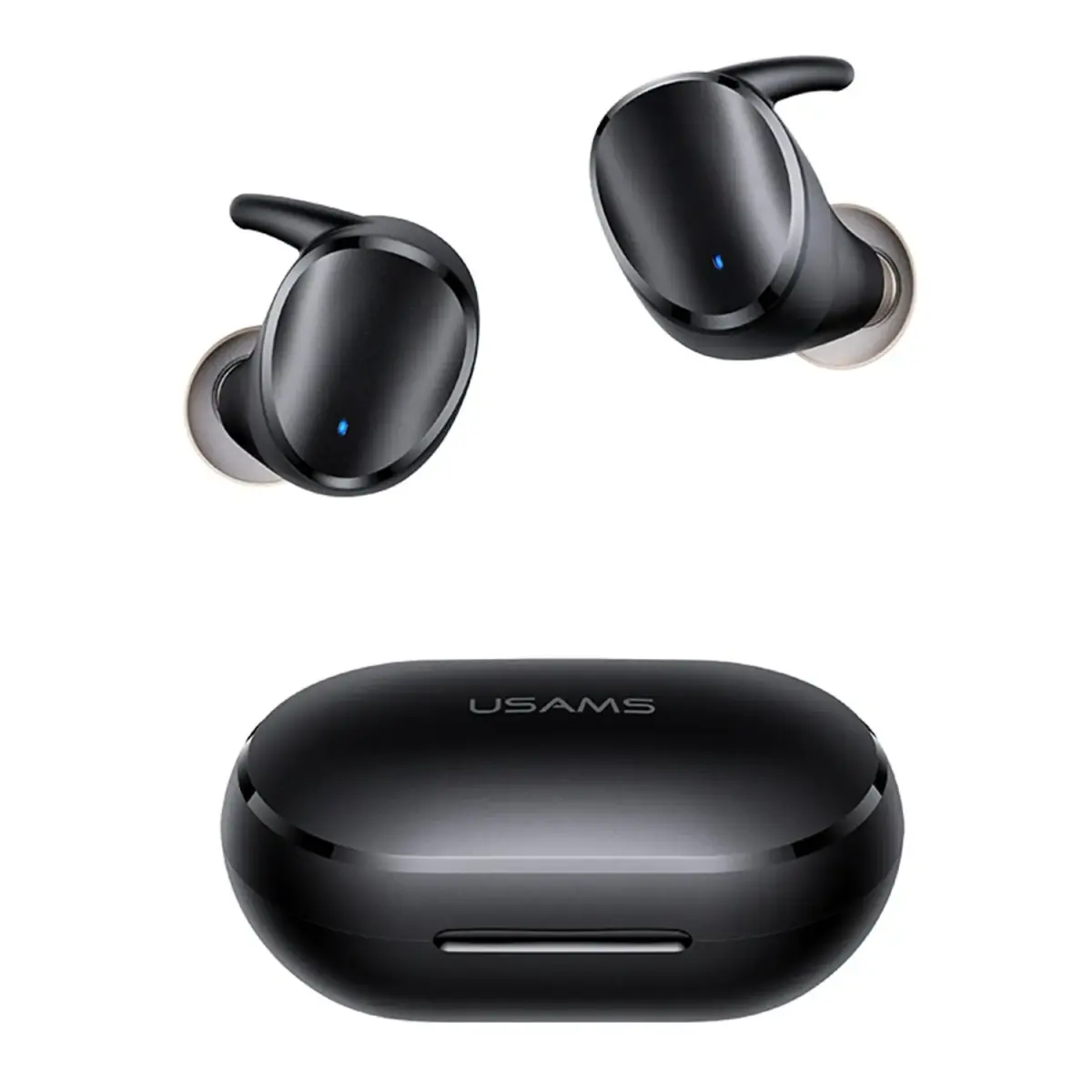 USAMS Słuchawki Bluetooth 5.0 TWS LX Series Dual mic bezprzewodowe czarny|black BHULX01