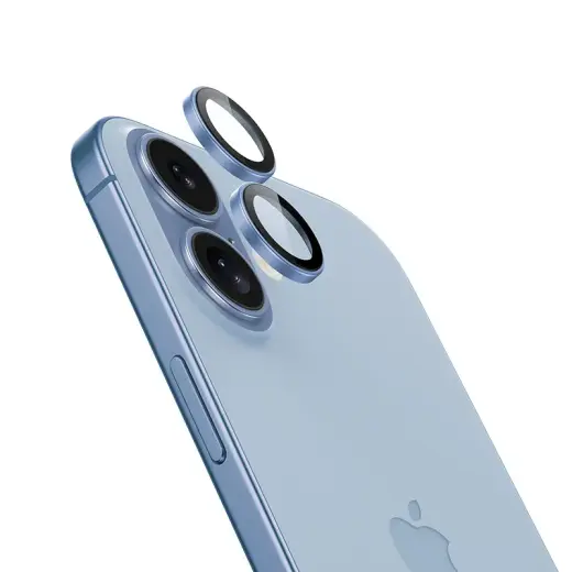 Benks Tempered glass DR Sapphire Lens Protector on camera for Iphone 17 (lens 2 pieces) light blue