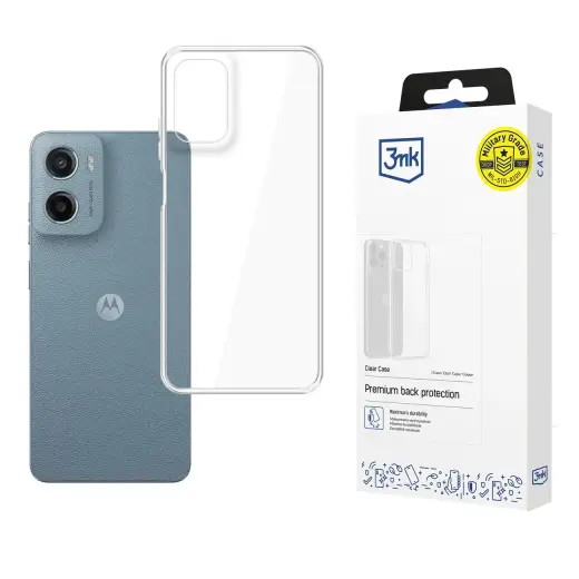 3mk Clear Case for Motorola Moto G05 | E15 G4 - transparent