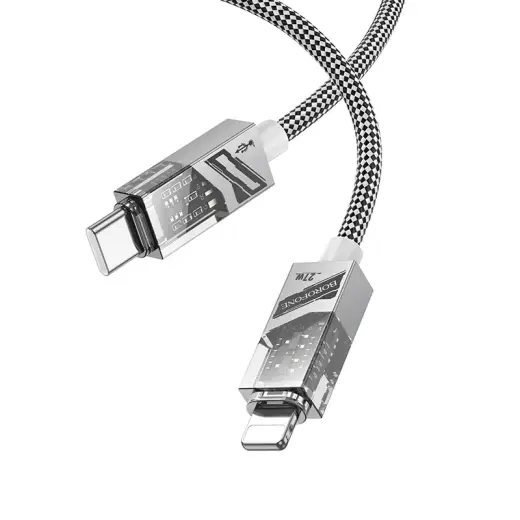 Borofone Cable BU42 Octavia - Type C to Lightning - PD 27W 1,2 metres grey