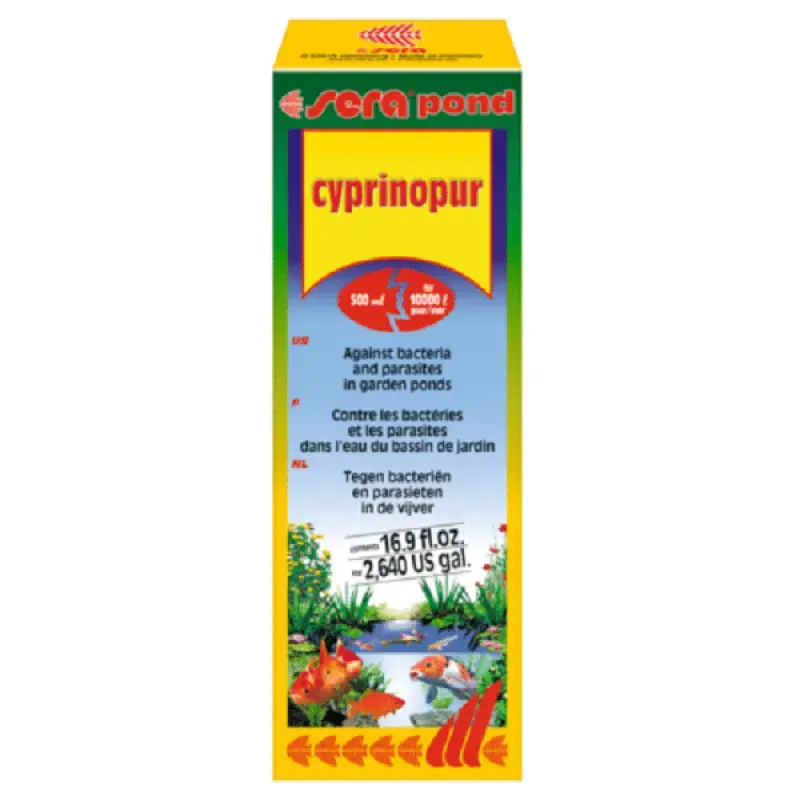 Zāles pret bakteriālām slimībām dīķu zivīm : Sera Pond Cyprinopur 250ml