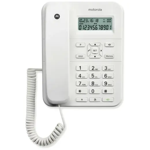 Cordless landline phone  Motorola CT202 white