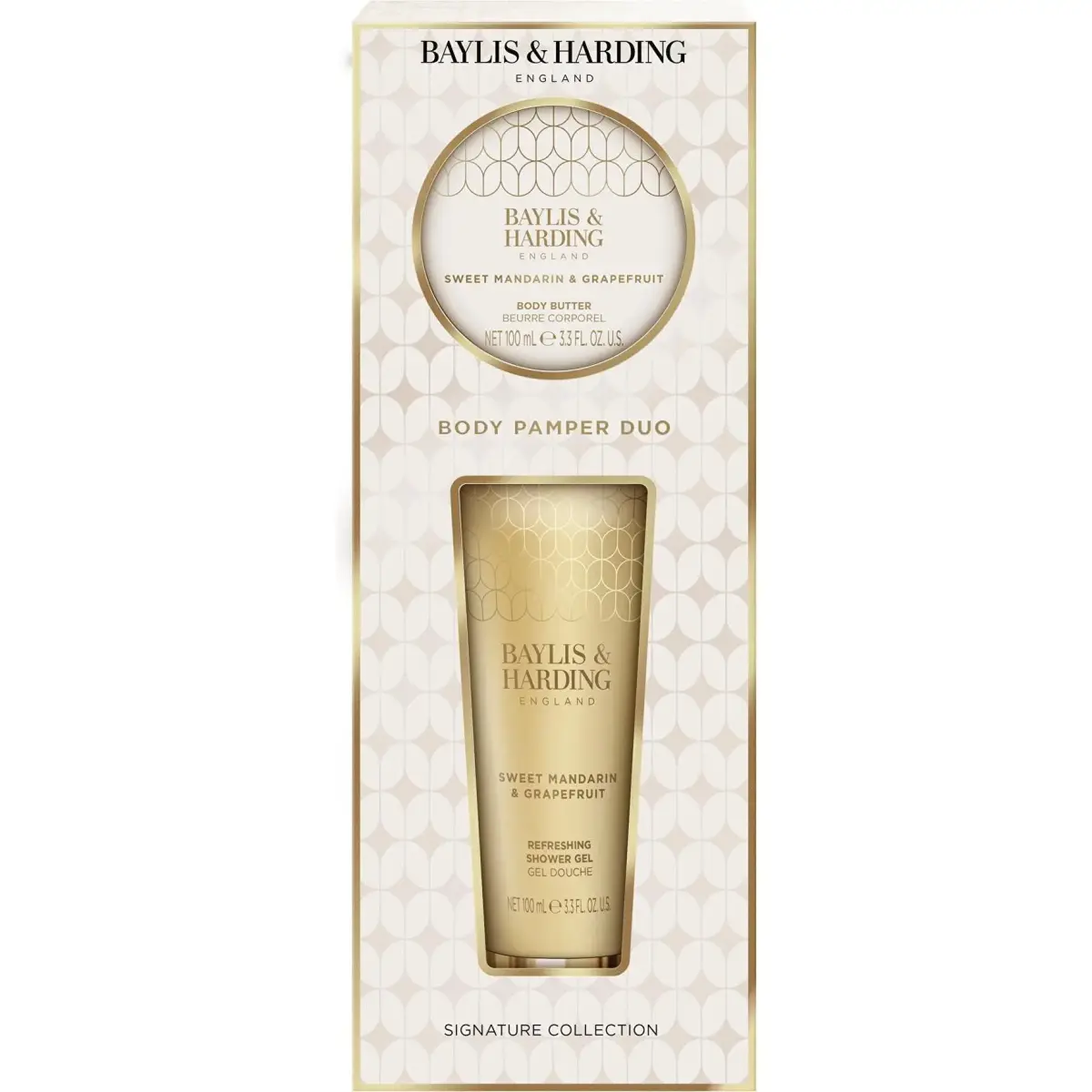 Baylis & Harding, Set Regalo Bellezza, Geschenkset Mandarin & Grapefruit Set 2-tlg (Set per La Cura Del Corpo)