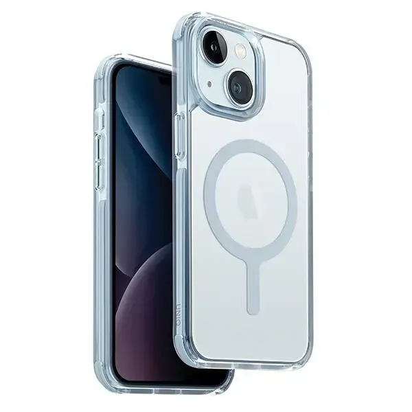 Uniq Combat Magclick phone case with MagSafe support for iPhone 15 | iPhone 14 | iPhone 13 blue