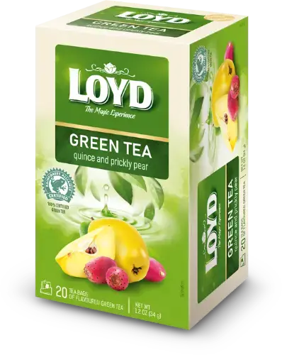 Zaļā tēja LOYD ar cidonijām un diždadžiem, 20x1,7 g
