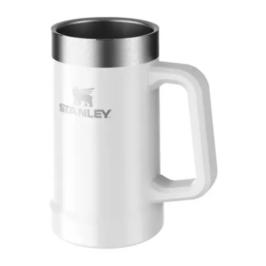 Õllekann The Big Grip Beer Stein 0.7L läikiv valge